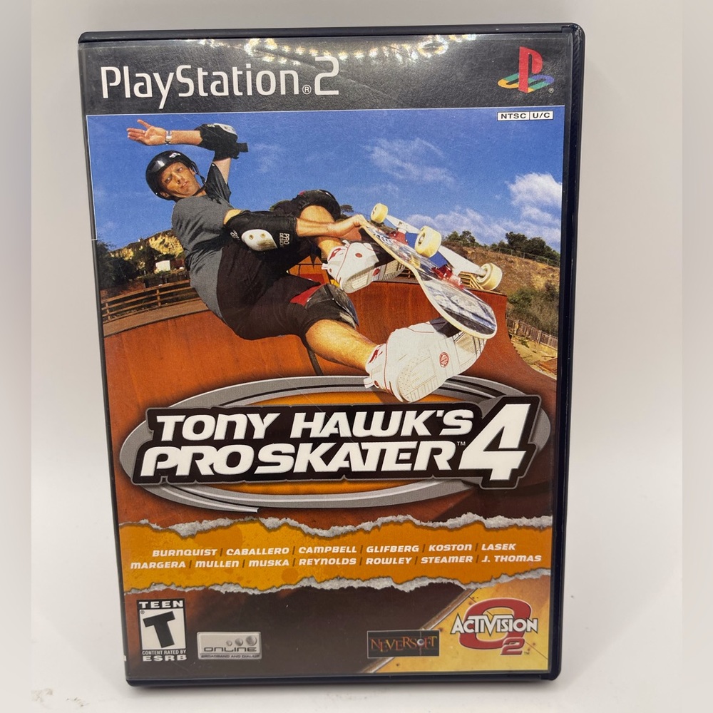 🥰 4/$25 - PlayStation 2 Game - Tony Hawk Pro-skater 4